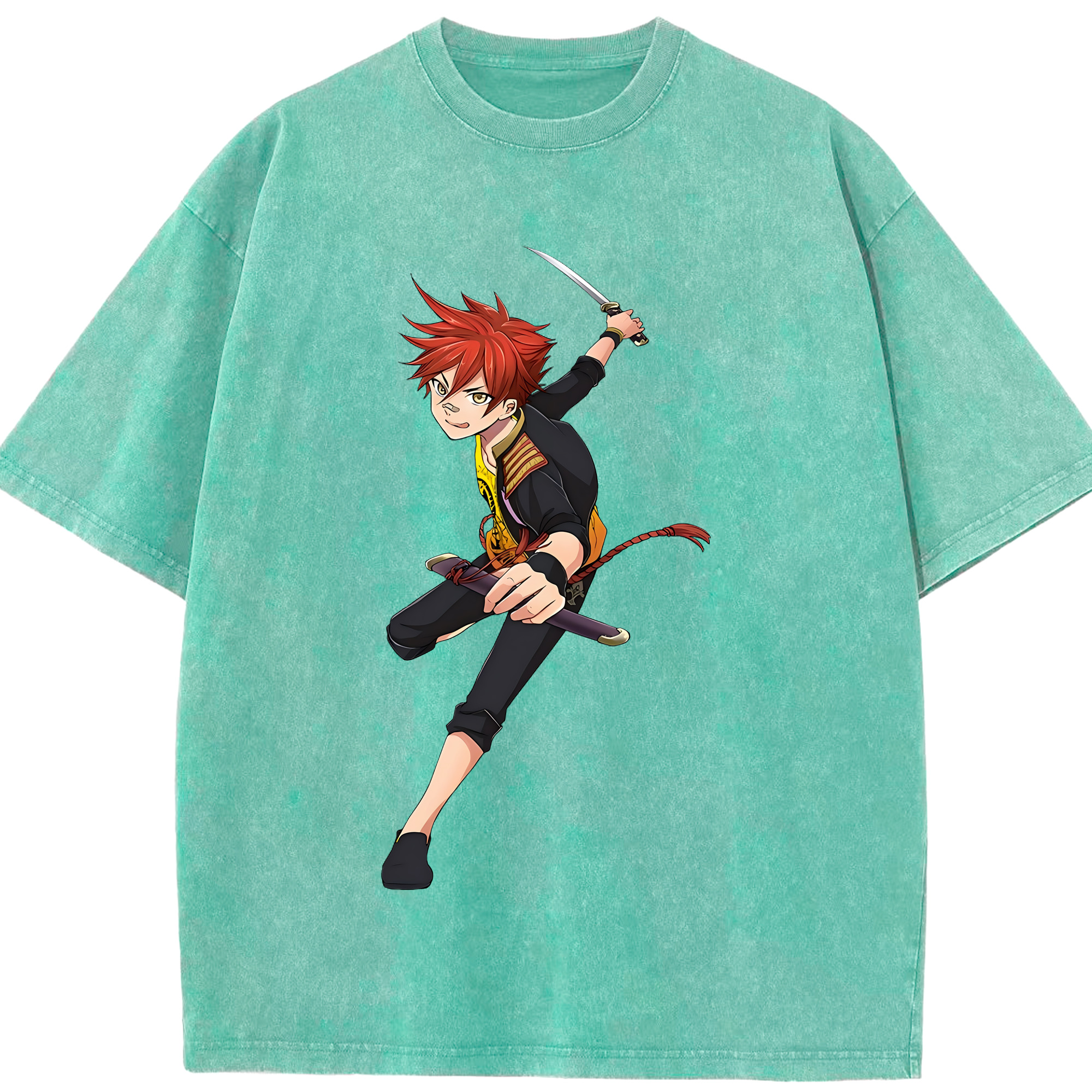 （画像用） 刀剣乱舞 Touken Ranbu 綿100% ヴィンテージ風 半袖Tシャツ（フロントプリント）